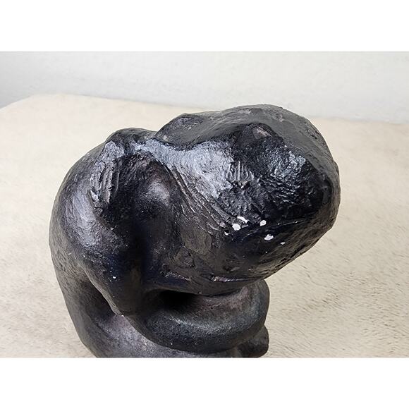 Austin Productions Sculpture 1970 Woman Girl Seated Statue Mid Century Vintage - Picture 13 of 14